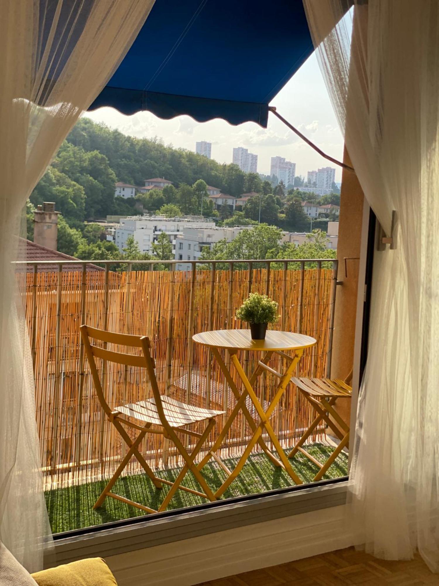 סן-אטיין Bergson Top - Appart 80M2, 2 Grandes Chambres, Entierement Renovee Et Equipee, Lumineux, Wifi, Balcon, Calme, Vue Imprenable מראה חיצוני תמונה